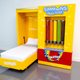 Skittles candy-dispensing Murphy bed